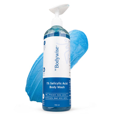 Be Bodywise 1% Salicylic Acid Body Wash 700ml | Prevents Body Acne, Bumpy skin, Exfoliates & Deep cleanses skin | Paraben & SLS free | Suitable for all skin types | Body Shower Gel